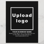 ブラックフライヤーでのビジネス製品またはサービス チラシ (裏面)