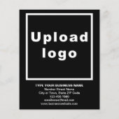 ブラックフライヤーのビジネス新製品またはサービス チラシ (裏面)