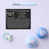 ブラックフライヤー上の事業用製品又はサービス チラシ (シングル)