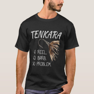 ブラックフライ天からフライ釣りNoリール問題なし Tシャツ