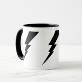ブラックフラッシュ稲妻ボルトマグ。 マグカップ (正面左)