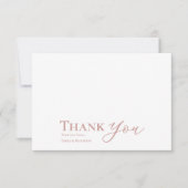 ブラックフラッシュ ウェディング サンクス カード 永遠の始まり (正面)