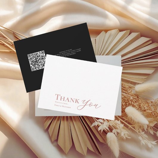 ブラックフラッシュ ウェディング サンクス カード 永遠の始まり