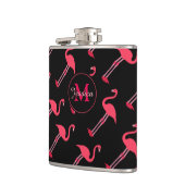 ブラックフラミンゴパーソナライズされたス フラスク (左)