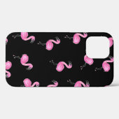 ブラックフラミンゴ Case-Mate iPhoneケース (裏面 (横))