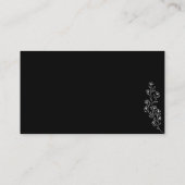 ブラックフラワーサマー秋ギフトブックスベビー エンクロージャーカード (裏面)