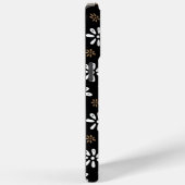 ブラックフラワーパターンiPhone 15 Pro Maxケース Case-Mate iPhoneケース (裏面 / 右)