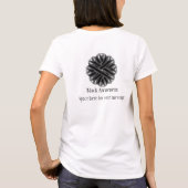 ブラックフラワーリボンbyケネス・ヨンチッチ tシャツ (裏面)