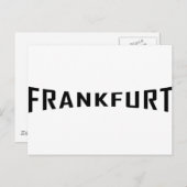 ブラックフランクフルトアイコン ポストカード (正面/裏面)