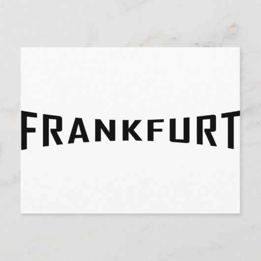 ブラックフランクフルトアイコン ポストカード (正面)