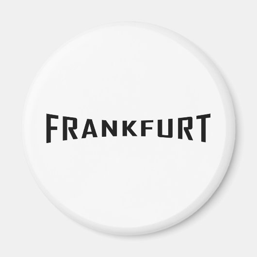 ブラックフランクフルトアイコン マグネット (正面)