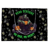 🖤ブラックフランケンシュタインハロウィーン抱き枕💀🎃 ラージペーパーバッグ (裏面)