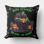 🖤ブラックフランケンシュタイン装飾用クッション💀🛋️ クッション (正面)