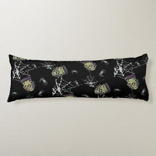 🖤ブラックフランケンシュタイン装飾用クッション💀🛋️ ボディピロー (正面)