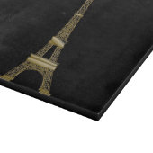 ブラックフランスのエッフェルタワーガラス切断板 カッティングボード (角)