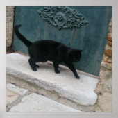 ブラックフランスのキャットニースフランスプリントポスター ポスター (正面)