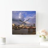 ブラックフリアーズ橋とセントポール大聖堂 スクエア壁時計 (ホーム)