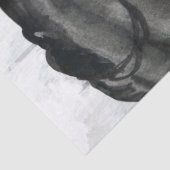 ブラックフリシアの馬のデコパージュ 薄葉紙 (詳細)