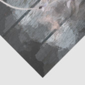 ブラックフリシアの馬のデコパージュ 薄葉紙 (詳細)