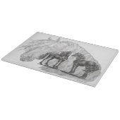 ブラックフリシアンウマヌステール カッティングボード (角)