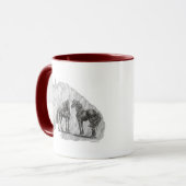 ブラックフリシアンウマヌステール マグカップ (正面左)