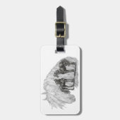 ブラックフリシアンウマヌステール ラゲッジタグ (正面縦)