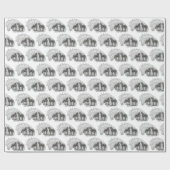 ブラックフリシアンウマヌステール ラッピングペーパー (フラット)