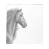 ブラックフリシアンスタリオンホース ノートパッド (正面)