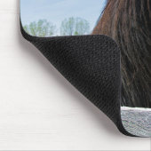 ブラックフリシアンホース マウスパッド (コーナー)