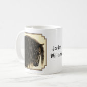 ブラックフリシア荷車を引くシウマ コーヒーマグカップ (正面左)