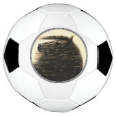 ブラックフリシア荷車を引くシウマ サッカーボール (回転)
