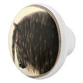 ブラックフリシア荷車を引くシウマ セラミックノブ (右)