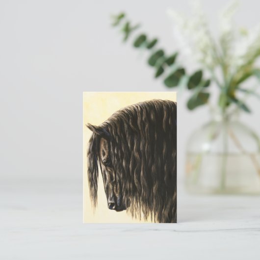 ブラックフリシア荷車を引くシウマ 名刺 (スタンド正面)