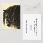 ブラックフリシア荷車を引くシウマ 名刺 (正面/裏面)