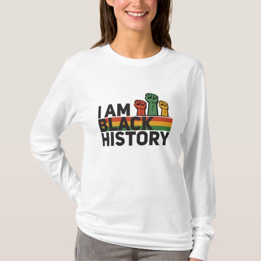 ブラックフリーダムジュネウアフリアンアメリカンプライド Tシャツ (正面)