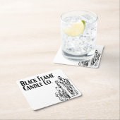 ブラックフレイムキャンドル株式会社コースター スクエアペーパーコースター (インサイチュ)