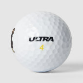 ブラックフレンチエフランスのブルドッグ ゴルフボール (ロゴ)