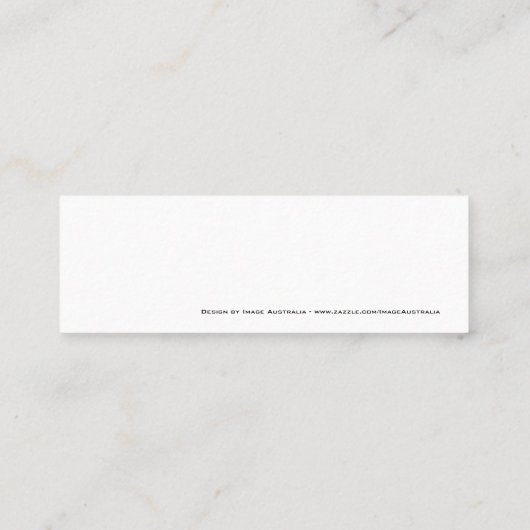 ブラックフレーミングモノグラムプロフェッショナル – 名刺 (裏面)