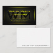 ブラックフレーミングモノグラムプロフェッショナル – 名刺 (正面/裏面)