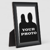 ブラックフレームあなたの写真8 x 10垂直プラーク フォトプラーク (側面)