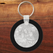 ブラックフレームキーチェーン キーホルダー (正面)