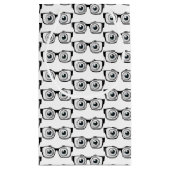 ブラックフレームメガネ付き眼球 スモールペーパーバッグ (裏面)