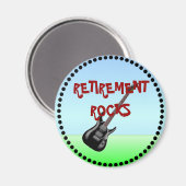 ブラックフレーム付き定年ロック マグネット (正面/裏面)