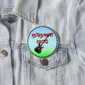 ブラックフレーム付き定年ロック 缶バッジ (インサイチュ)