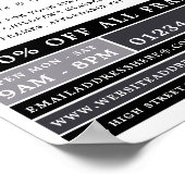 ブラックフレーム、オプティシャン、テクニカルプラクティショナー ポスター (角)