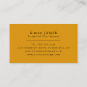 ブラックフレーム、オプティシャン、テクニカルプラクティショナー 名刺 (裏面)