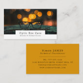 ブラックフレーム、オプティシャン、テクニカルプラクティショナー 名刺 (正面/裏面)