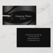 ブラックフロントカーインメタルカーブビジネスカード 名刺 (正面/裏面)