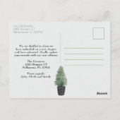 ブラックフロントドア新しいアドレス移動はがき ポストカード (裏面)