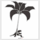 ブラックフローラエクストララージシール シール (シート)